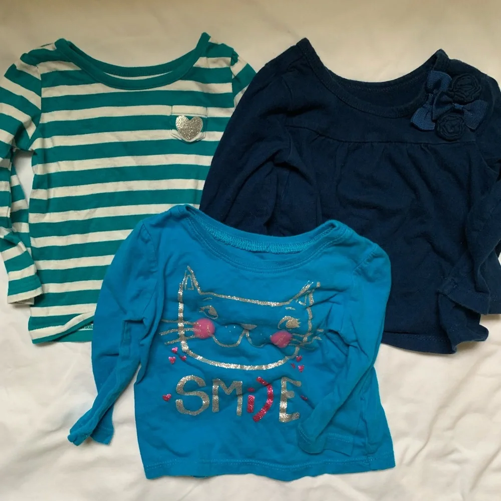 The Children’s Place 6-9 month long sleeve tshirt bundle